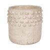 Decorative Flower Planter | Half Bubbled Weathered Ivory Terracotta