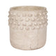 Decorative Flower Planter | Half Bubbled Weathered Ivory Terracotta
