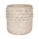 Decorative Flower Planter | Half Bubbled Weathered Ivory Terracotta SBH-20335-02