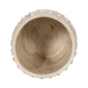 Decorative Flower Planter | Half Bubbled Weathered Ivory Terracotta