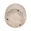 Decorative Flower Planter | Half Bubbled Weathered Ivory Terracotta