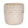 Decorative Flower Planter | Half Bubbled Weathered Ivory Terracotta SBH-20335-02