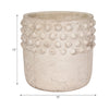 Decorative Flower Planter | Half Bubbled Weathered Ivory Terracotta
