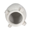 Porus Decorative Vase with Side Handles | White Crackle Terracotta 10"