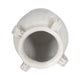 Porus Decorative Vase with Side Handles | White Crackle Terracotta 10"