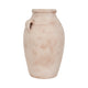 Antique Inspired Flower Vase | 19" Weathered White Terracotta Finish
