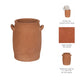 Zach Traditional Vase with Side Loop Handles | Red Terracotta 8"