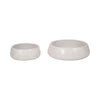 Succulent Planter Bowls Set of 2 | White Terracotta |10", 14" Round
