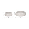 Succulent Planter Bowls Set of 2 | White Terracotta |10", 14" Round