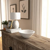 Decorative Bowl | Rounded Edge & Tapered Body | Rough White Terracotta