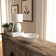 Decorative Bowl | Rounded Edge & Tapered Body | Rough White Terracotta