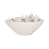 Decorative Bowl | Rounded Edge & Tapered Body | Rough White Terracotta