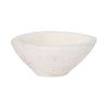 Decorative Bowl | Rounded Edge & Tapered Body | Rough White Terracotta