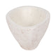 Decorative Bowl | Rounded Edge & Tapered Body | Rough White Terracotta SBH-20349-01