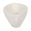 Decorative Bowl | Rounded Edge & Tapered Body | Rough White Terracotta