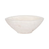 Decorative Bowl | Rounded Edge & Tapered Body | Rough White Terracotta SBH-20349-01