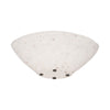 Decorative Bowl | Rounded Edge & Tapered Body | Rough White Terracotta