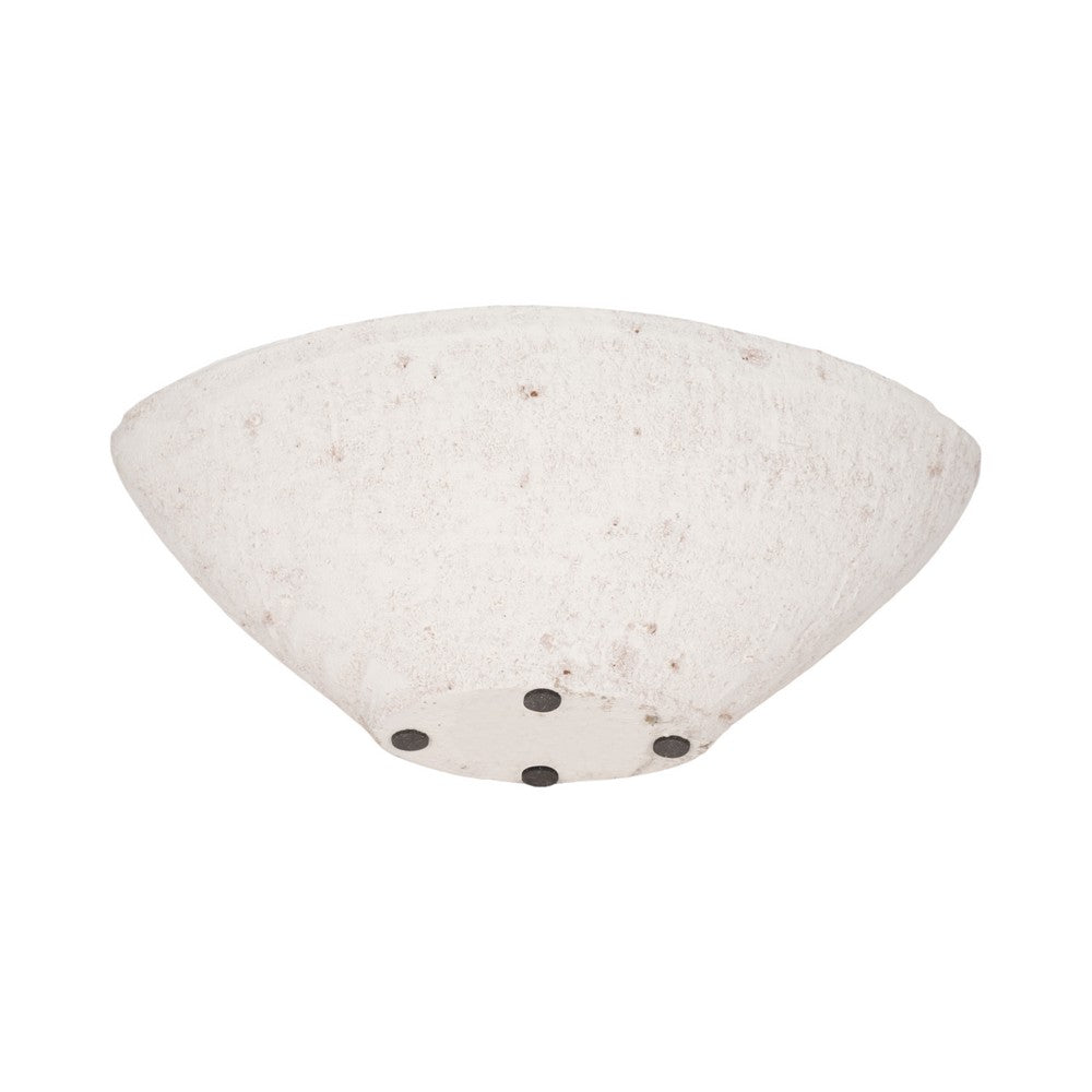 Decorative Bowl | Rounded Edge & Tapered Body | Rough White Terracotta