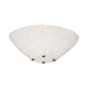 Decorative Bowl | Rounded Edge & Tapered Body | Rough White Terracotta
