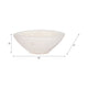 Decorative Bowl | Rounded Edge & Tapered Body | Rough White Terracotta