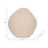 Coastal Shell Vase | White Sand Ceramic Decorative Accent | 23"