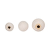 Spiral Decorative Orb Set of 3 | Varied Sizes | White Textured Ceramic