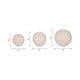 Spiral Decorative Orb Set of 3 | Varied Sizes | White Textured Ceramic