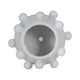 Outdoor Decorative Planter | 3D Raised Bubble Design | 8" White Ceramic