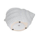 Decorative Coastal Seashell Accent Planter | 10" Gloss White Ceramic