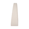Accent Decor | 8" Glaze Loop Design | Modern Sand White Ceramic