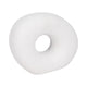 Cutout Slanted Ring Decorative Accent | Textured White Ceramic | 10"