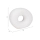 Cutout Slanted Ring Decorative Accent | Textured White Ceramic | 10"