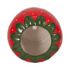 Strawberry Planter | 3D Design with Calyx Rim | Red Glossy Ceramic 7"