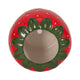 Strawberry Planter | 3D Design with Calyx Rim | Red Glossy Ceramic 7"
