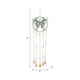 Wind Chime | Mosaic Butterfly with Gold Bells & Glass Beads | Blue Iron