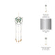 Wind Chime | Mosaic Butterfly with Gold Bells & Glass Beads | Blue Iron