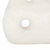 Decorative Floral Vase w 3 Abstract Openings | 11" Ivory Dolomite