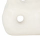 Decorative Floral Vase w 3 Abstract Openings | 11" Ivory Dolomite
