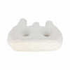 Decorative Floral Vase w 3 Abstract Openings | 11" Ivory Dolomite