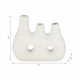 Decorative Floral Vase w 3 Abstract Openings | 11" Ivory Dolomite