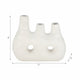 Decorative Floral Vase w 3 Abstract Openings | 11" Ivory Dolomite