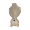 Decorative Comic Kitty Cat Figurine in Sitting Pose | Gray Ceramic | 9"