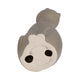 Decorative Comic Kitty Cat Figurine in Sitting Pose | Gray Ceramic | 9"