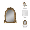 Decorative 4x6 Photo Frame | 8" Antique Gold Ornate Arched Frame