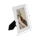 Olaff 5x7 Decorative Photo Frame | Scallop Edge | Glass | White Polyresin