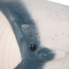 Decorative Accent Whale Statuette | 6" Blue White Ceramic Figurine