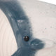 Decorative Accent Whale Statuette | 6" Blue White Ceramic Figurine