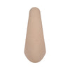 Lopsided Decorative Vase | 8" Open Ring Textured Tan Brown Ceramic