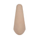 Lopsided Decorative Vase | 8" Open Ring Textured Tan Brown Ceramic