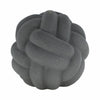 Knotted Rope Orb Tabletop Decor | 9" Black Sculpted Ceramic Finish